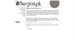 Desktop Screenshot of bierglaslyrik.ch